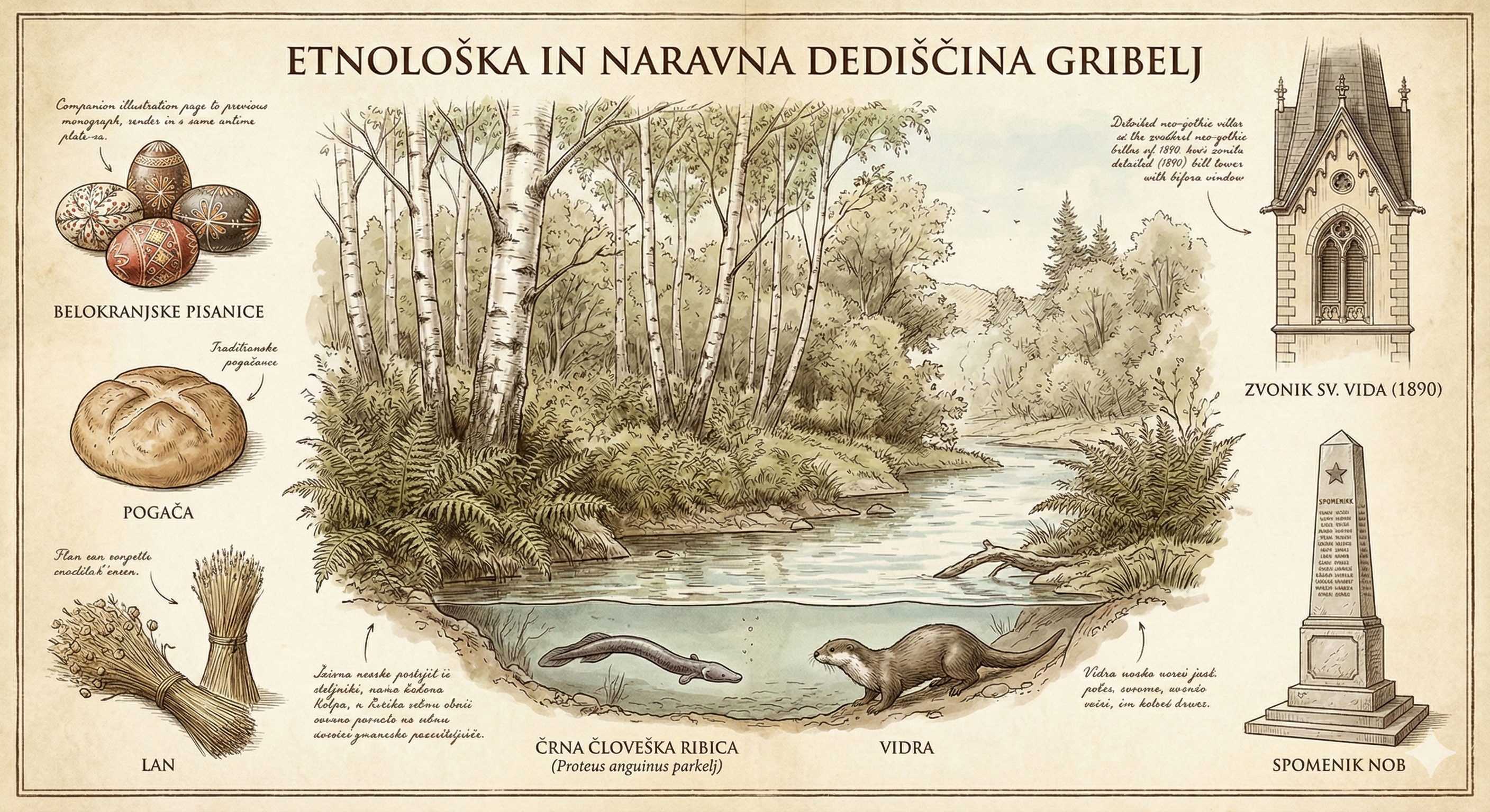 Etnološka in naravna dediščina Gribelj